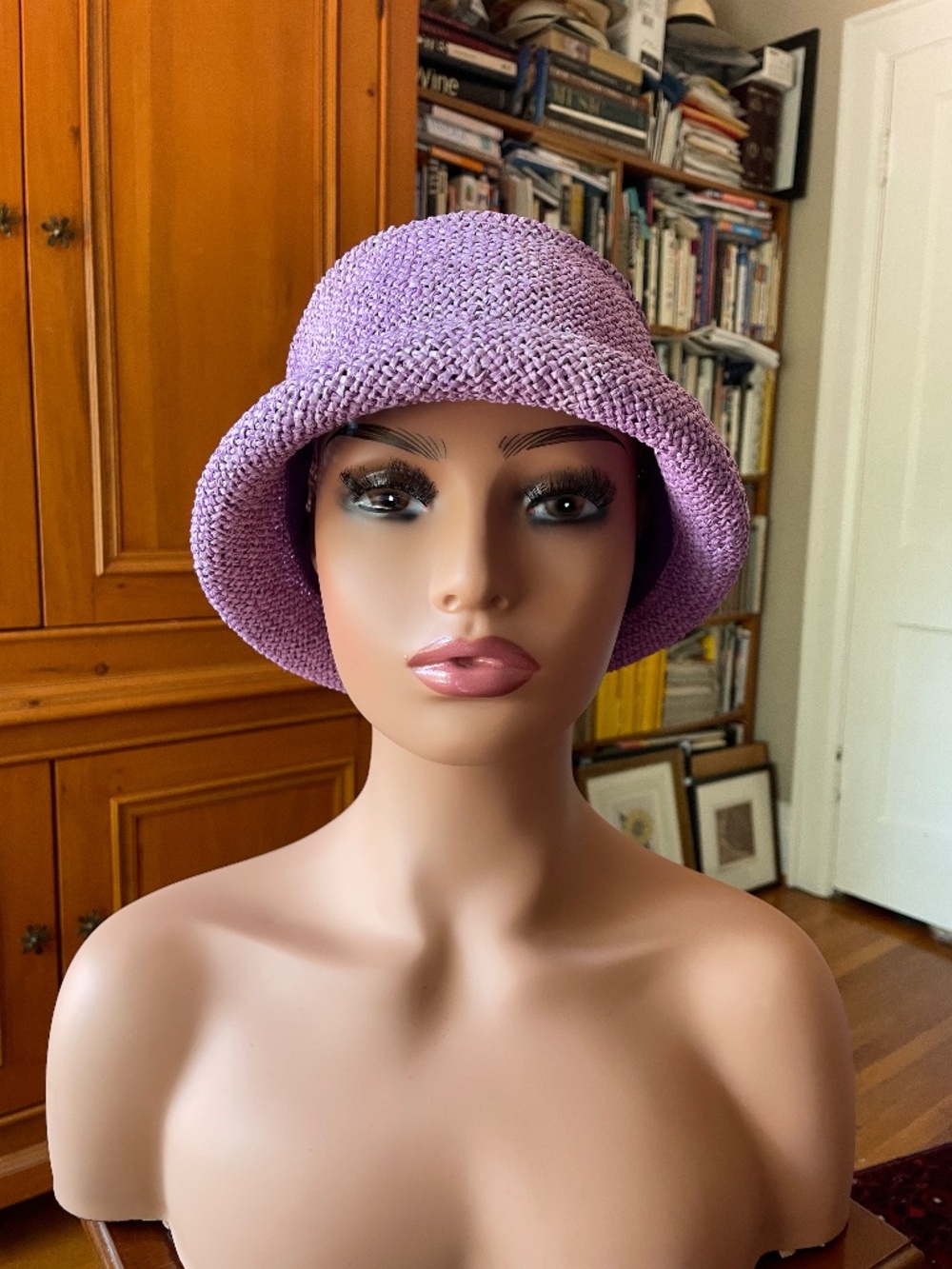 ✨ Lavender Bucket Hat / Cloche ✨Ultimate Cottagecore Aesthetic Accent! - Picture 2 of 7